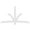 Ekena Millwork Davenport Architectural Grade PVC Gable Bracket, 108"W x 63"H x 2"D x 6"F, 14/12 Pitch GBP108X63X0206DAV00 - alternate 5